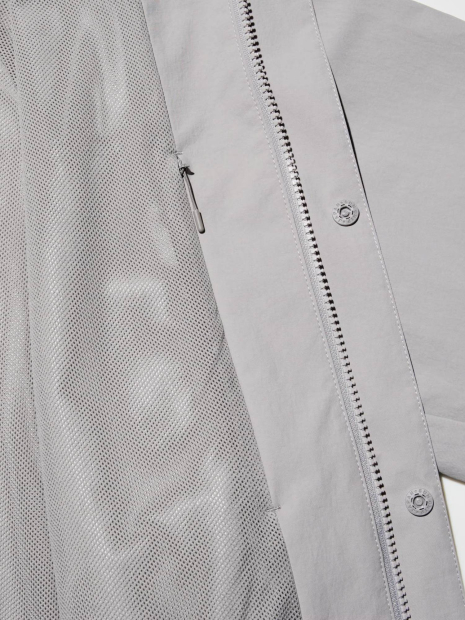 Ветрозащитная куртка Uniqlo ветровка с капюшоном 1159852161 (Серый XXL)