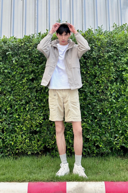 Ветрозащитная куртка Uniqlo ветровка с капюшоном 1159852161 (Серый XXL)