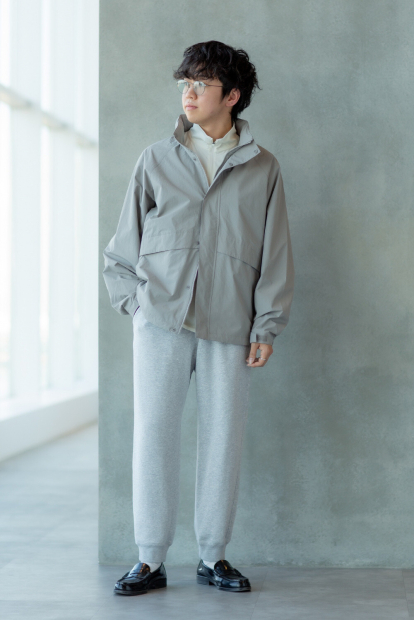 Ветрозащитная куртка Uniqlo ветровка с капюшоном 1159852161 (Серый XXL)