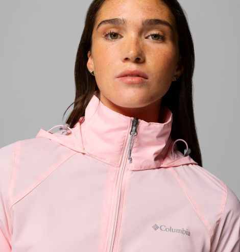 Женская водонепроницаемая ветровка Columbia с капюшоном 1159852166 (Розовый 2X)