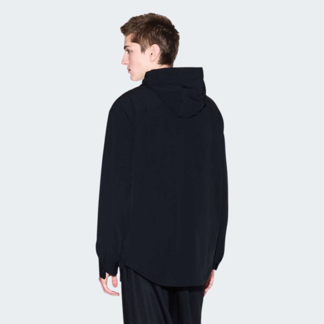 Мужская ветровка Armani Exchange легкая куртка с капюшоном 1159853944 (Черный L)