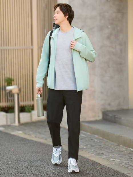 Вітровка із захистом від ультрафіолету UPF50+ Uniqlo 1159854126 (Бірюзовий M)