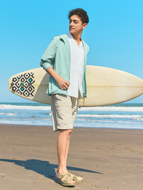 Вітровка із захистом від ультрафіолету UPF50+ Uniqlo 1159854126 (Бірюзовий M)