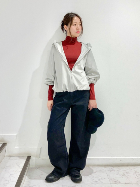 Вітровка жіноча Uniqlo компактна легка куртка з капюшоном 1159855153 (Сірий M)