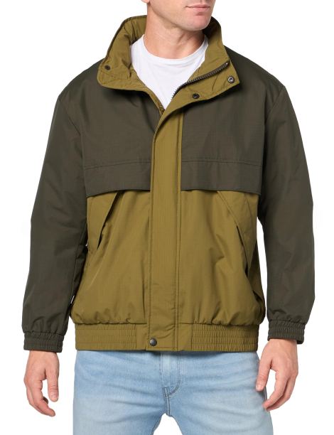 Чоловіча легка куртка із прихованим капюшоном Levi's ветровка 1159858104 (Оливковий XXL)