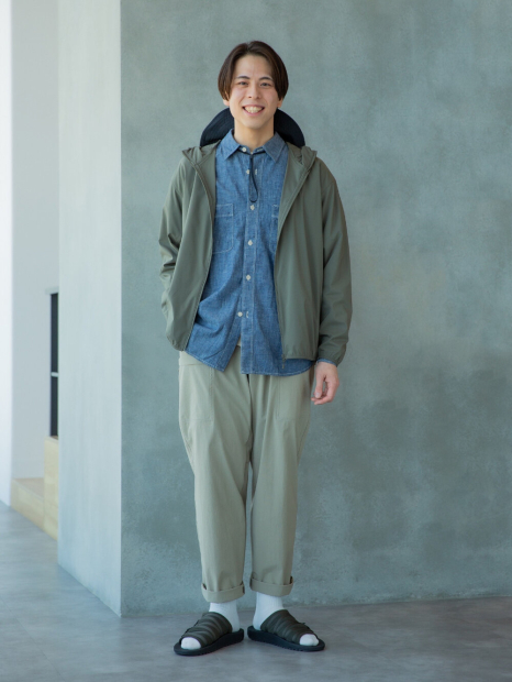 Ветровка Uniqlo с защитой от ультрафиолета 1159860591 (Зеленый 3XL)