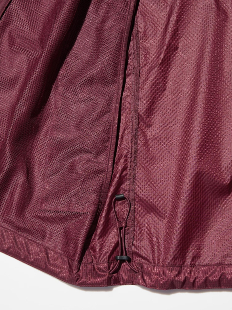 Парку Uniqlo легка ветровка з капюшоном 1159863264 (Бордовий XL)