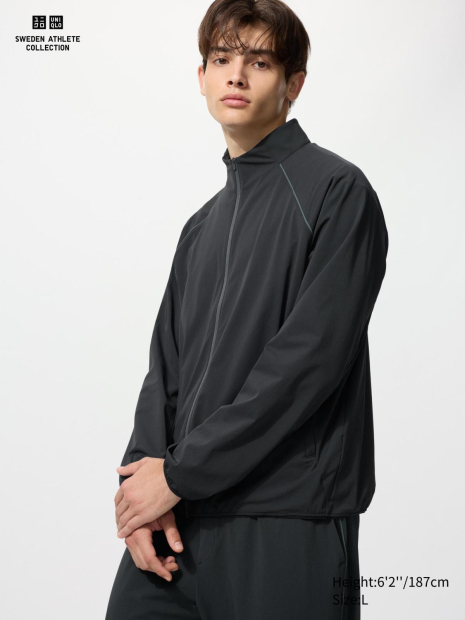 Куртка UNIQLO Ultra Stretch Active UPF40+ 1159865274 (Черный XL)