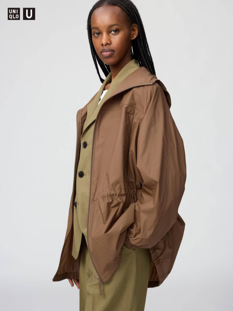 Ветровка Uniqlo с защитой от ультрафиолета 1159893432 (Коричневый S)