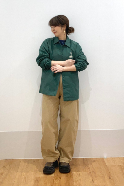 Вітровка PEANUTS Uniqlo з принтом ззаду 1159920757 (Зелений M)