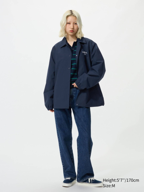 Ветровка PEANUTS Uniqlo с принтом сзади 1159931694 (Синий M)