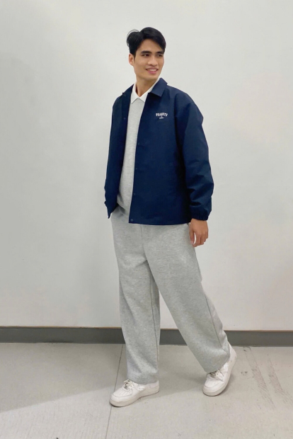 Ветровка PEANUTS Uniqlo с принтом сзади 1159931694 (Синий M)