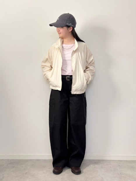 Легка куртка Uniqlo ветровка на блискавці 1160335277 (Молочний XL)