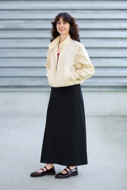Легка куртка Uniqlo ветровка на блискавці 1160335277 (Молочний XL)