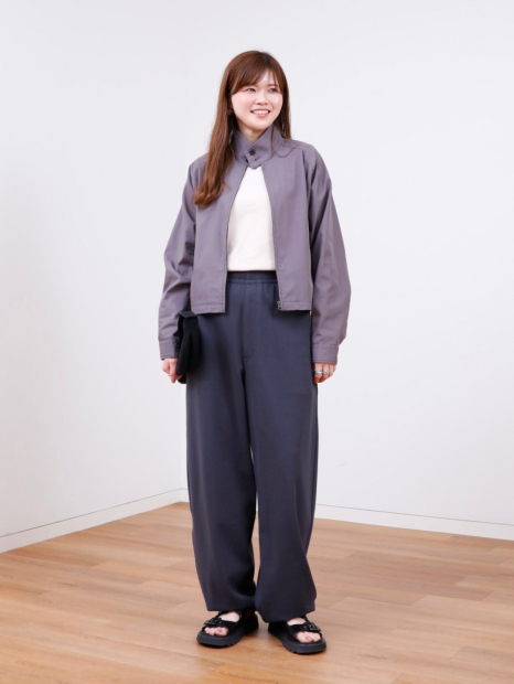 Легкая куртка Uniqlo ветровка на молнии 1160535433 (Серый XS)