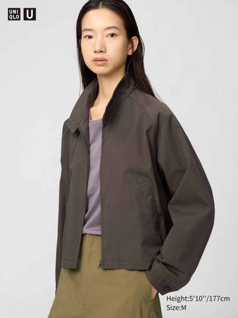 Легкая куртка Uniqlo ветровка на молнии 1160637298 (Коричневый XL)