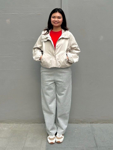 Ветровка с капюшоном Uniqlo 1160840355 (Молочный XXL)