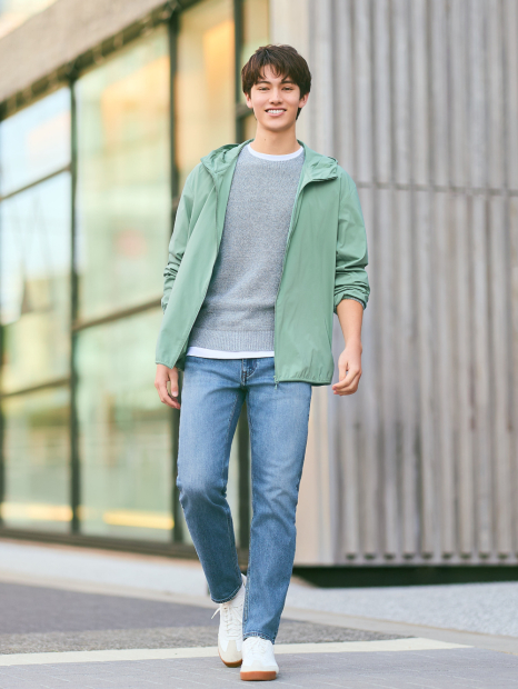 Ветровка с защитой от ультрафиолета Uniqlo легкая куртка UV Protection 1161294360 (Зеленый 3XL)