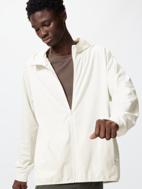 Толстовка Uniqlo с защитой от ультрафиолета UPF+40 1161518002 (Молочный XXL)