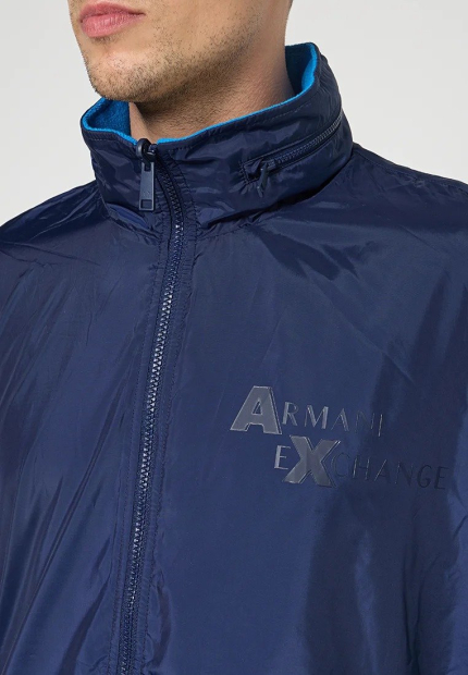 Мужская двусторонняя ветровка Armani Exchange 1162090096 (Синий XXL)