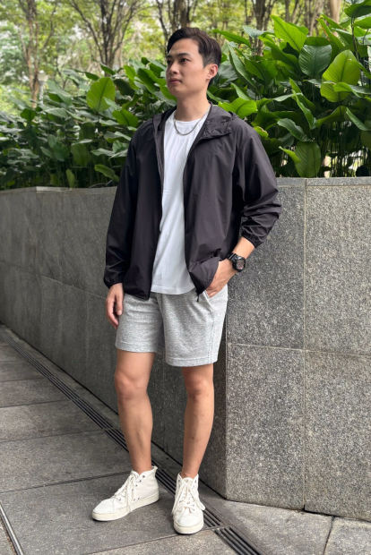 Ветровка с защитой от ультрафиолета Uniqlo легкая куртка UV Protection 1162140815 (Черный M)