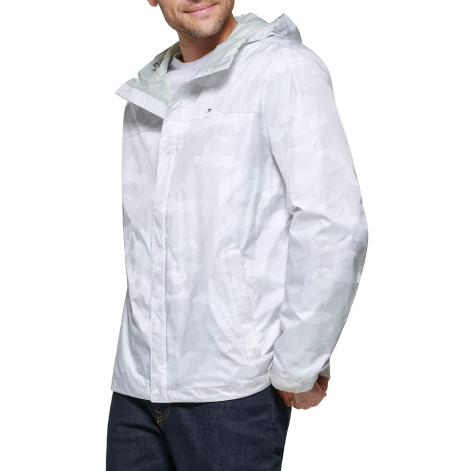 Мужская водонепроницаемая куртка Tommy Hilfiger с капюшоном 1162389904 (Серый 3XL)