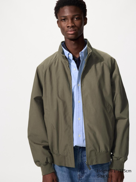 Ветровка Uniqlo на молнии 1162808556 (Зеленый 3XL)