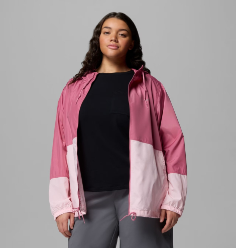 Женская ветровка Columbia защита от ультрафиолета UPF 40+ 1163203596 (Розовый XXL)
