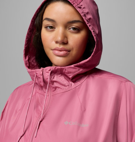 Женская ветровка Columbia защита от ультрафиолета UPF 40+ 1163203596 (Розовый XXL)
