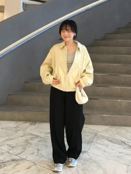 Куртка легкая UNIQLO на молнии 1159839883 (Бежевый XL)