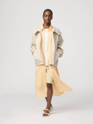 Легка куртка Uniqlo ветровка з капюшоном 1159839972 (Молочний 3XL)