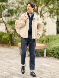 Легка куртка Uniqlo ветровка з капюшоном 1159839972 (Молочний 3XL)