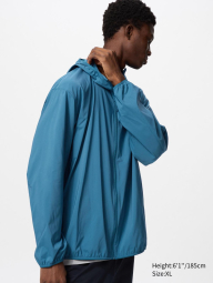Ветровка с защитой от ультрафиолета Uniqlo легкая куртка UV Protection 1159839973 (Бирюзовый M)