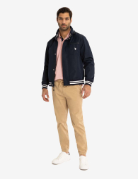 Мужская ветровка U.S. Polo Assn с капюшоном 1159840992 (Синий M)