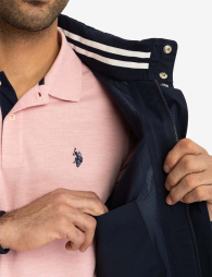 Мужская ветровка U.S. Polo Assn с капюшоном 1159840992 (Синий M)