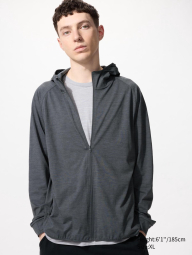 Ветровка с защитой от ультрафиолета UPF40+ Uniqlo 1159843380 (Серый XXL)