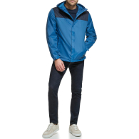Вітровка чоловіча Tommy Hilfiger легка водонепроникна куртка з капюшоном 1159844320 (Синій XXL)