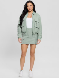 Женская ветровка GUESS легкая куртка на молнии 1159846932 (Зеленый XL)