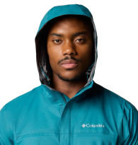 Мужская ветровка Columbia с капюшоном 1159847115 (Бирюзовый 3X)