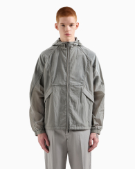 Мужская ветровка Armani Exchange с капюшоном 1159849676 (Серый XL)