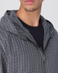 Мужская ветровка Armani Exchange с принтом 1159850424 (Черный/Белый S)