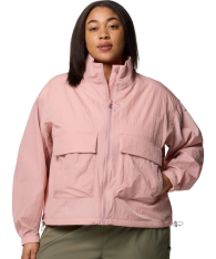 Женская ветровка Columbia на молнии 1159852074 (Розовый 1X)