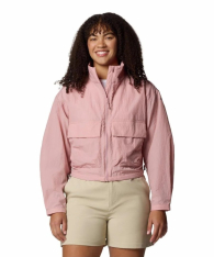 Женская ветровка Columbia на молнии 1159852074 (Розовый 1X)