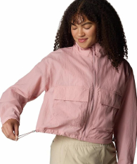 Женская ветровка Columbia на молнии 1159852074 (Розовый 1X)