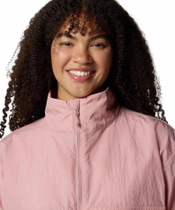 Женская ветровка Columbia на молнии 1159852074 (Розовый 1X)