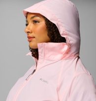 Женская водонепроницаемая ветровка Columbia с капюшоном 1159852166 (Розовый 2X)