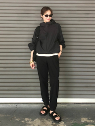 Вітровка жіноча Uniqlo компактна легка куртка з капюшоном 1159853153 (Чорний XXL)