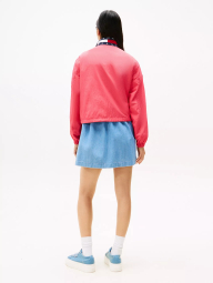 Женская укороченная ветровка Tommy Hilfiger на молнии 1159853712 (Розовый 1X)