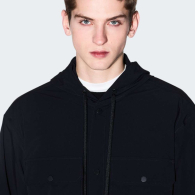 Мужская ветровка Armani Exchange легкая куртка с капюшоном 1159853944 (Черный L)