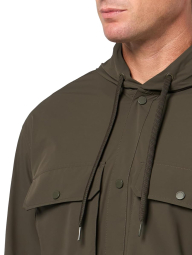 Мужская ветровка Armani Exchange с карманами 1159854065 (Оливковый L)